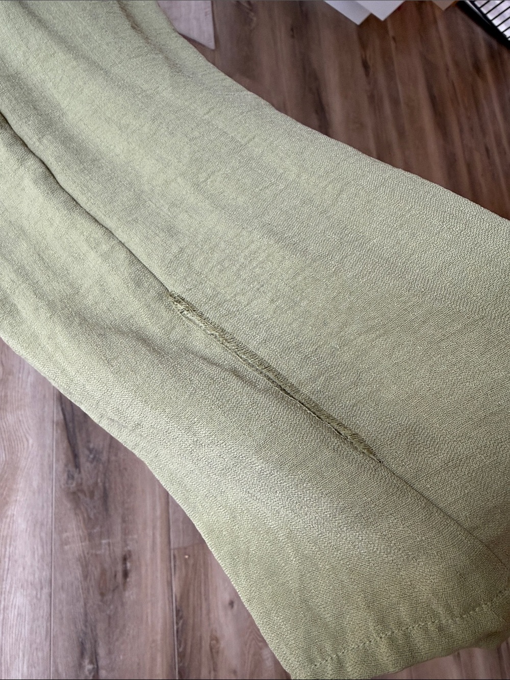 MAC Cosmetics Olive Green Spaghetti-Strap Jumpsuit with Pockets - Picture 4 of 5